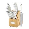 Cuisinart Classic Forged White Triple Rivet Knife Block Set, C77WTR-15P3