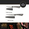 Thyme & Table Non-Stick Coated High Carbon Stainless Steel Carbon Chef's Knives, 3 Piece Set