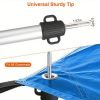 2pcs adjustable aluminum retractable waterproof pole, lightweight canopy pole, outdoor camping backpack sunshade, portable tent pole