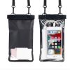 2pcs Oversized Mobile Phone Waterproof Dustproof Bag Touch Screen For Diving Swimming Sealing